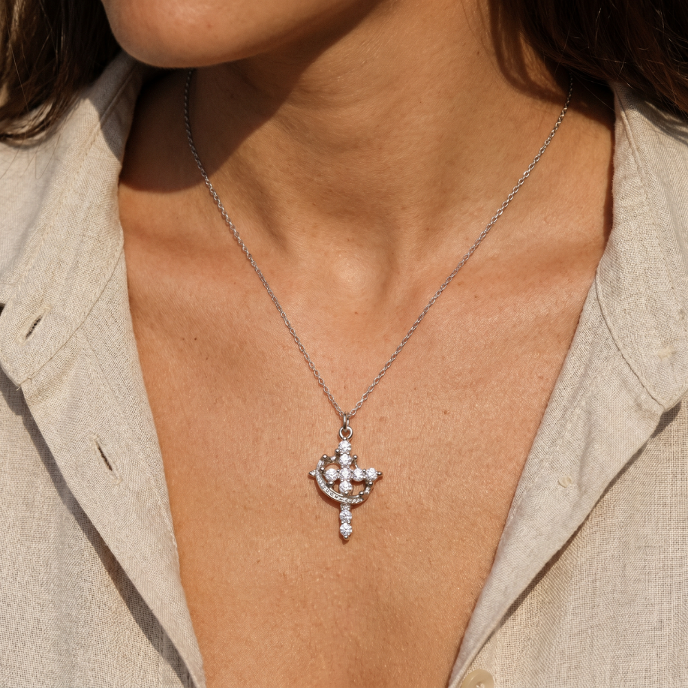 Cross & Crown Necklace