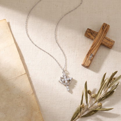 Cross & Crown Necklace