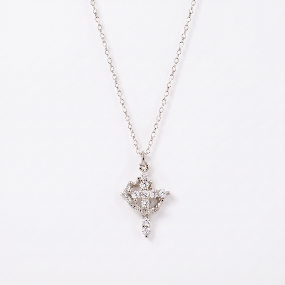 Cross & Crown Necklace