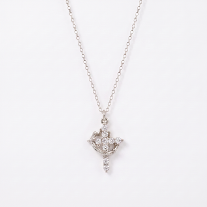 Cross & Crown Necklace