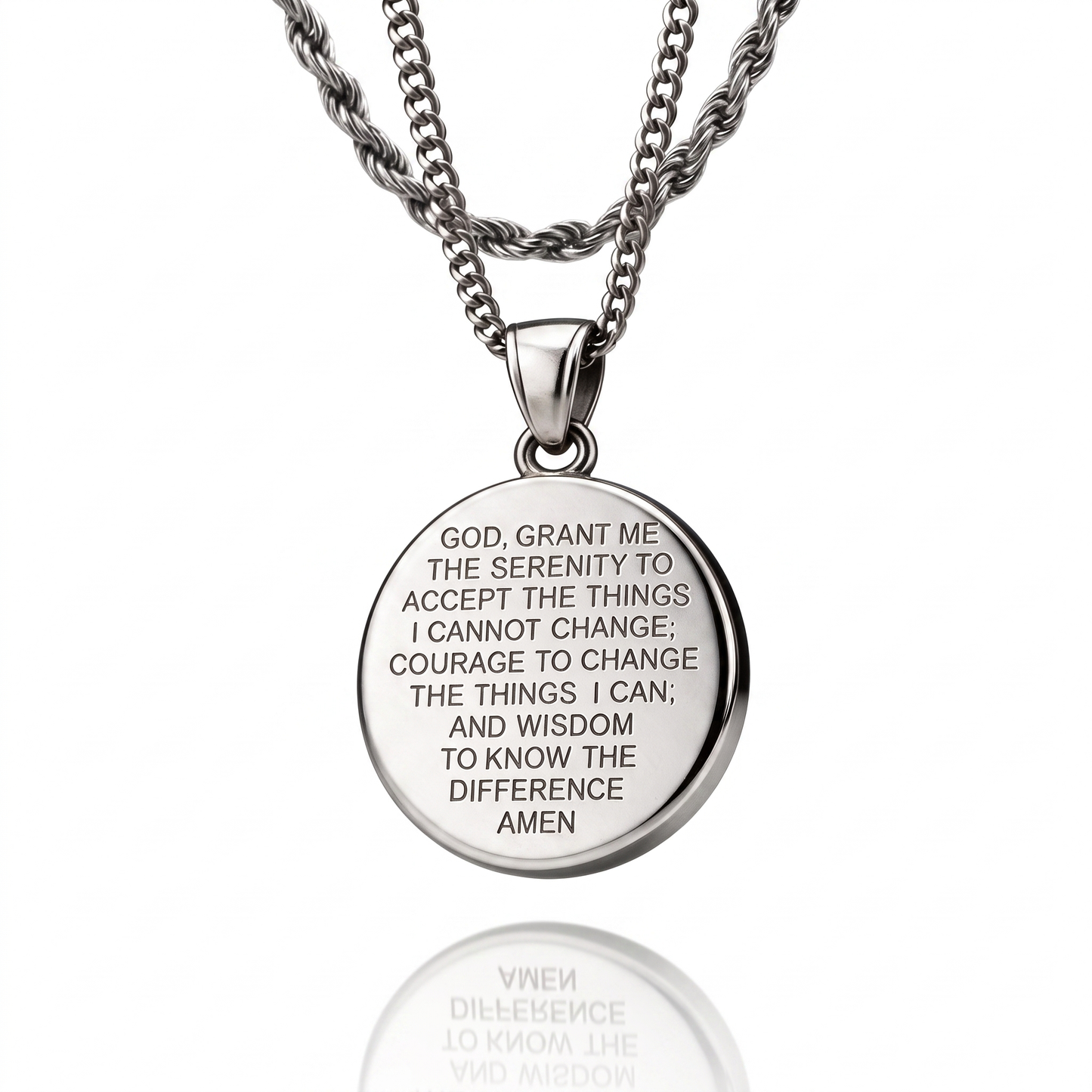 Virgin Mary Quarter Necklace