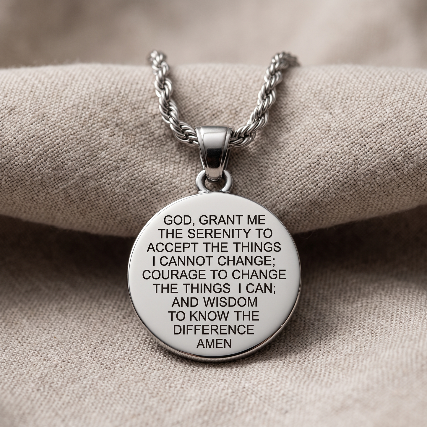 Virgin Mary Quarter Necklace