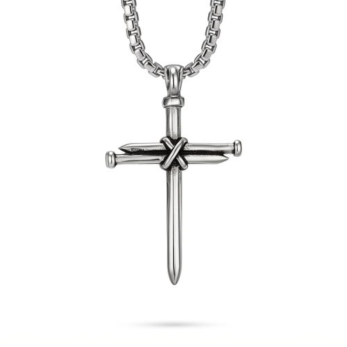 Three Nails Cross Necklace