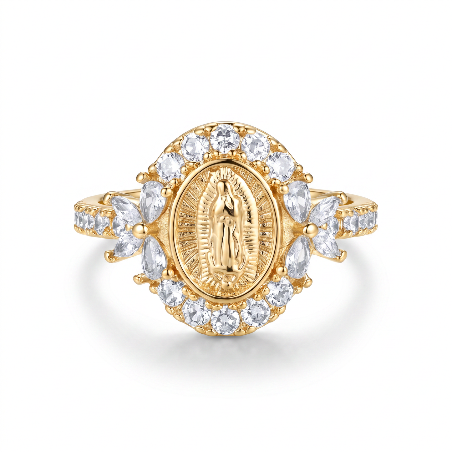 Virgin Mary Emblem Ring