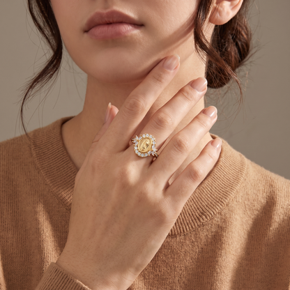 Virgin Mary Emblem Ring
